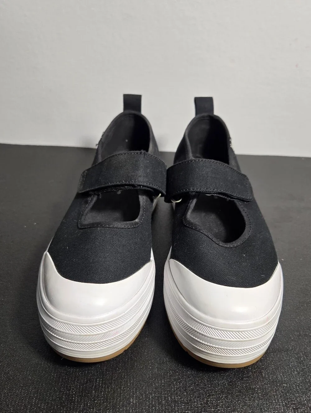 KEDS Mary Jane, Black Canvas, Women Size 8.5